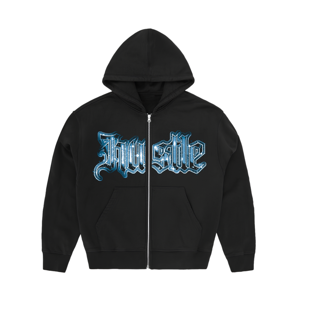 HUSTLE ZIP HOODIE //