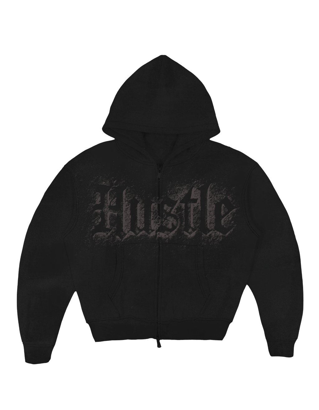HUSTLE ZIP HOODIE //